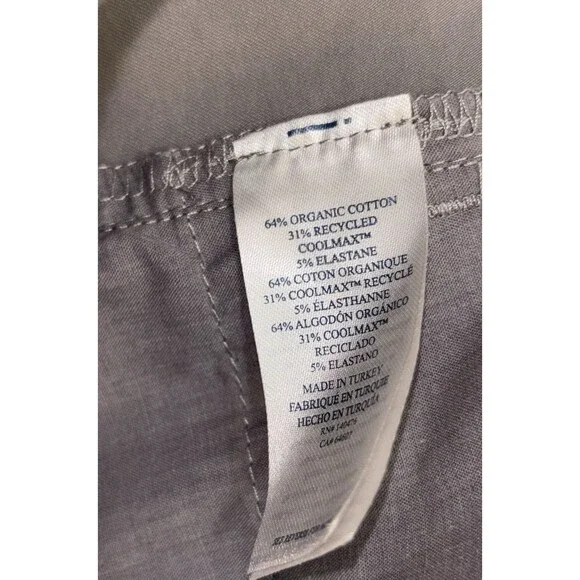 NEW Faherty Movement 5 Pocket CoolMax Performance Pants Gray 32x30